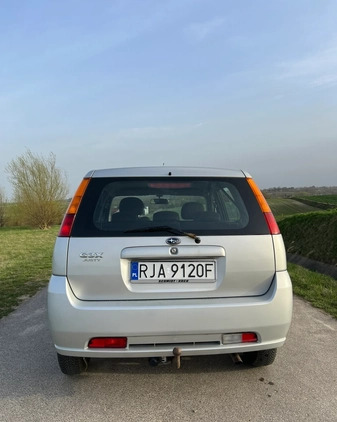 Subaru Justy cena 12900 przebieg: 156000, rok produkcji 2004 z Jarosław małe 301